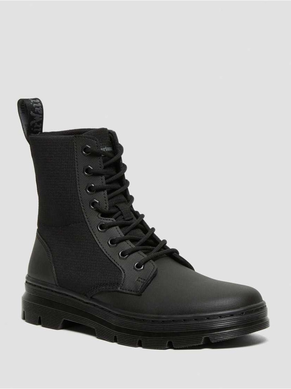 Men's Black Lace-Up Combat Boots